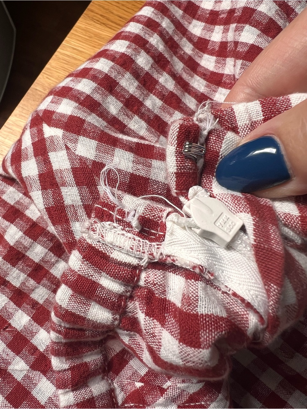 American Eagle Outfitters Red Gingham maxi Skirt - Picture 8 of 8